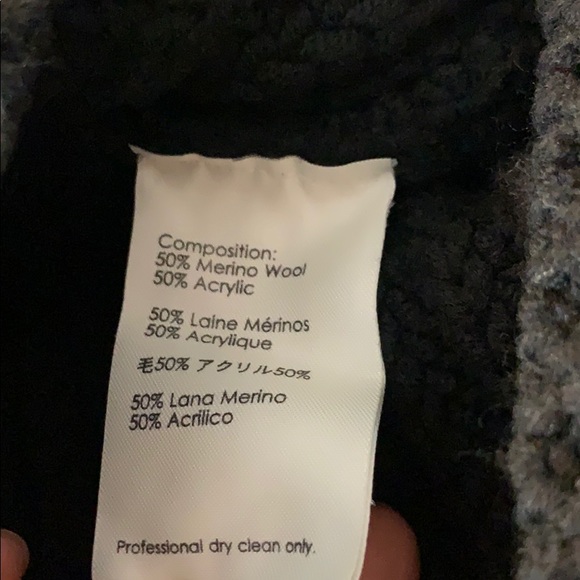 3.1 Phillip Lim - black collar zip sweater - Picture 3 of 3